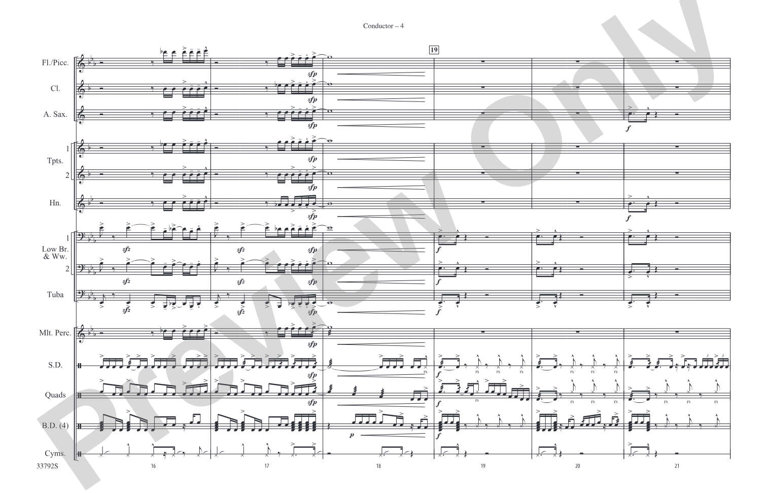 Whole Lotta Love: Marching Band Conductor Score & Parts