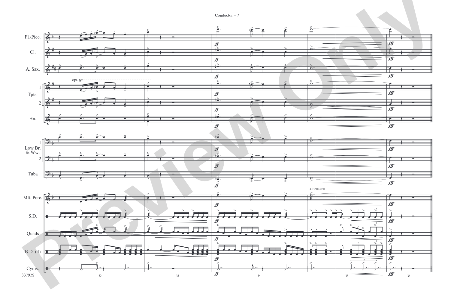 Whole Lotta Love: Marching Band Conductor Score & Parts