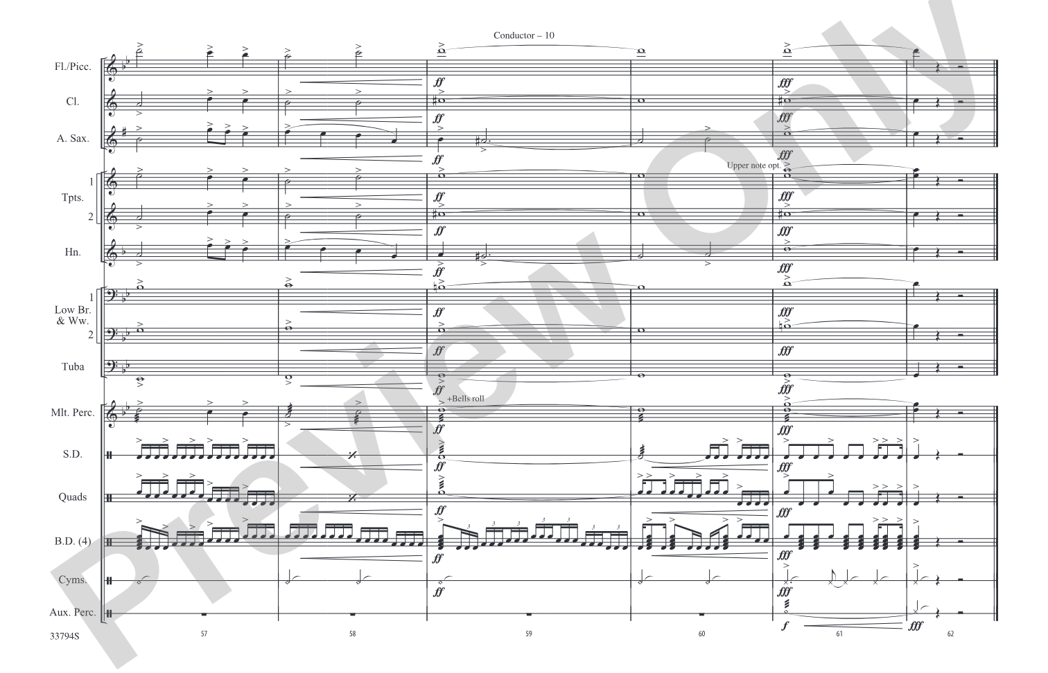 Stairway to Heaven: Marching Band Conductor Score & Parts