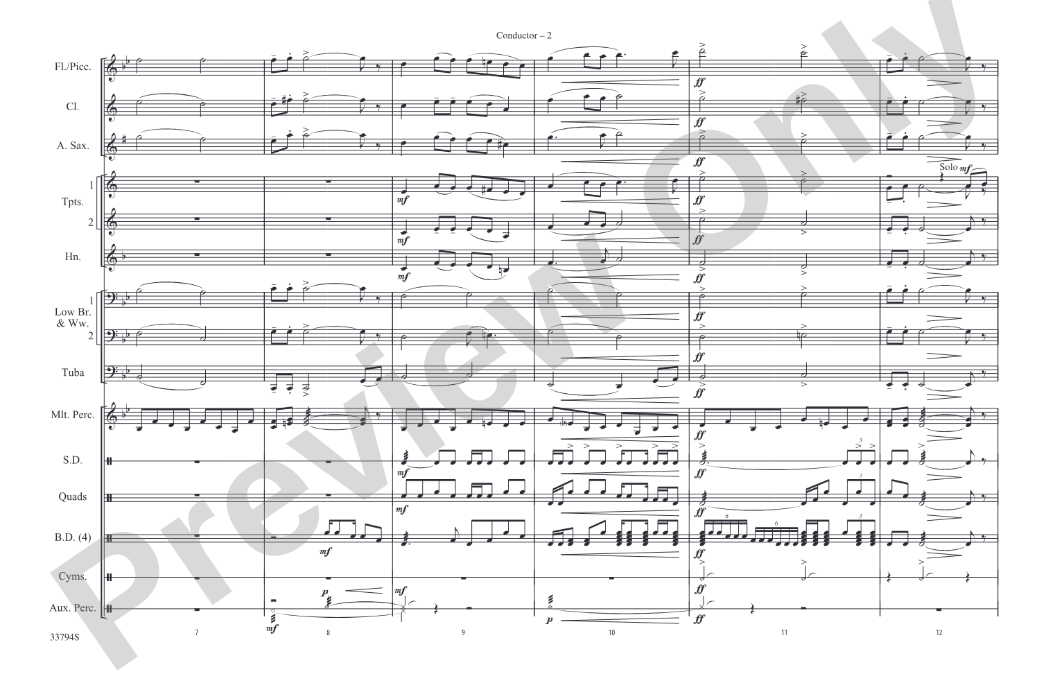 Stairway to Heaven: Marching Band Conductor Score & Parts