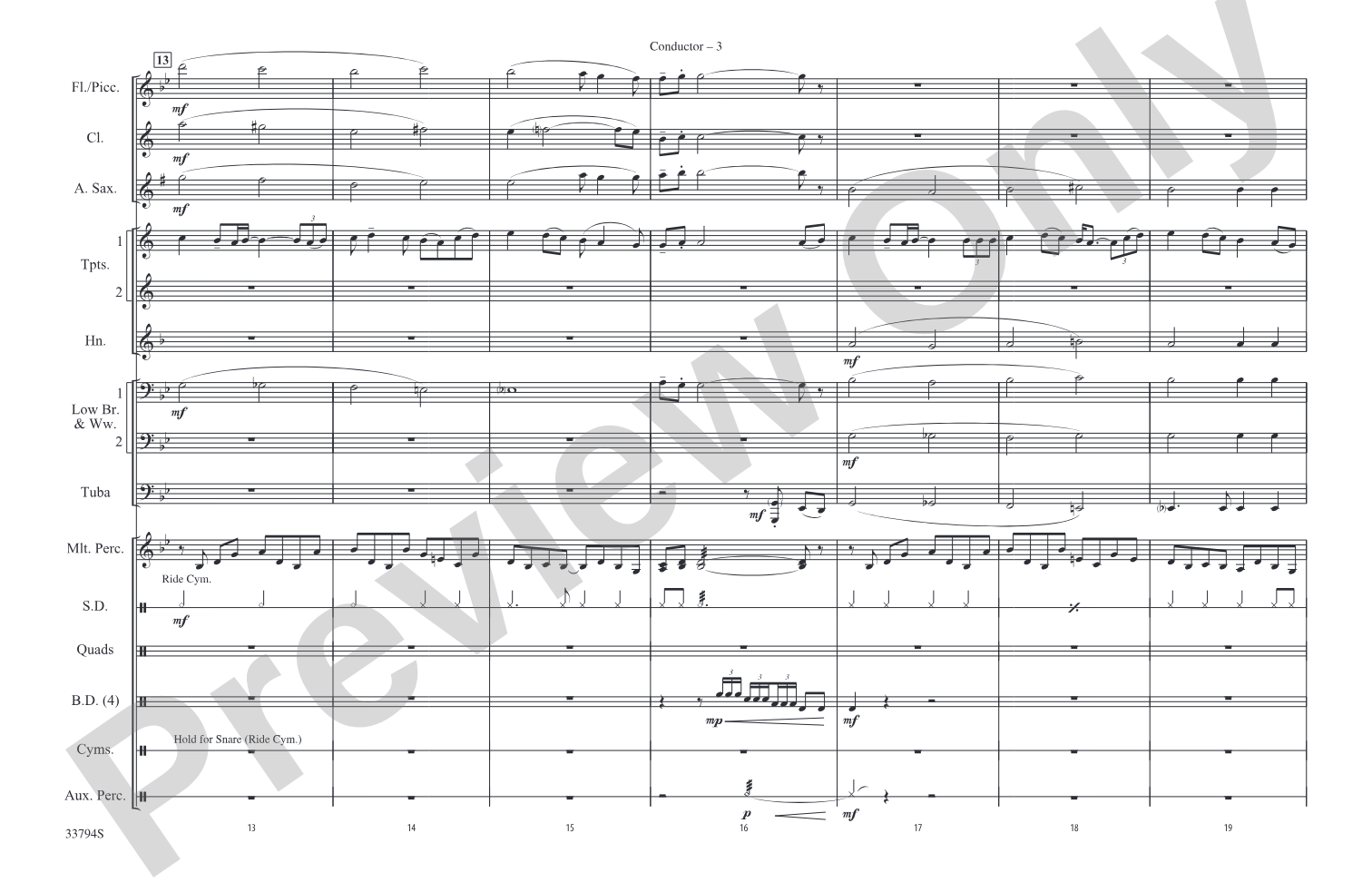 Stairway to Heaven: Marching Band Conductor Score & Parts