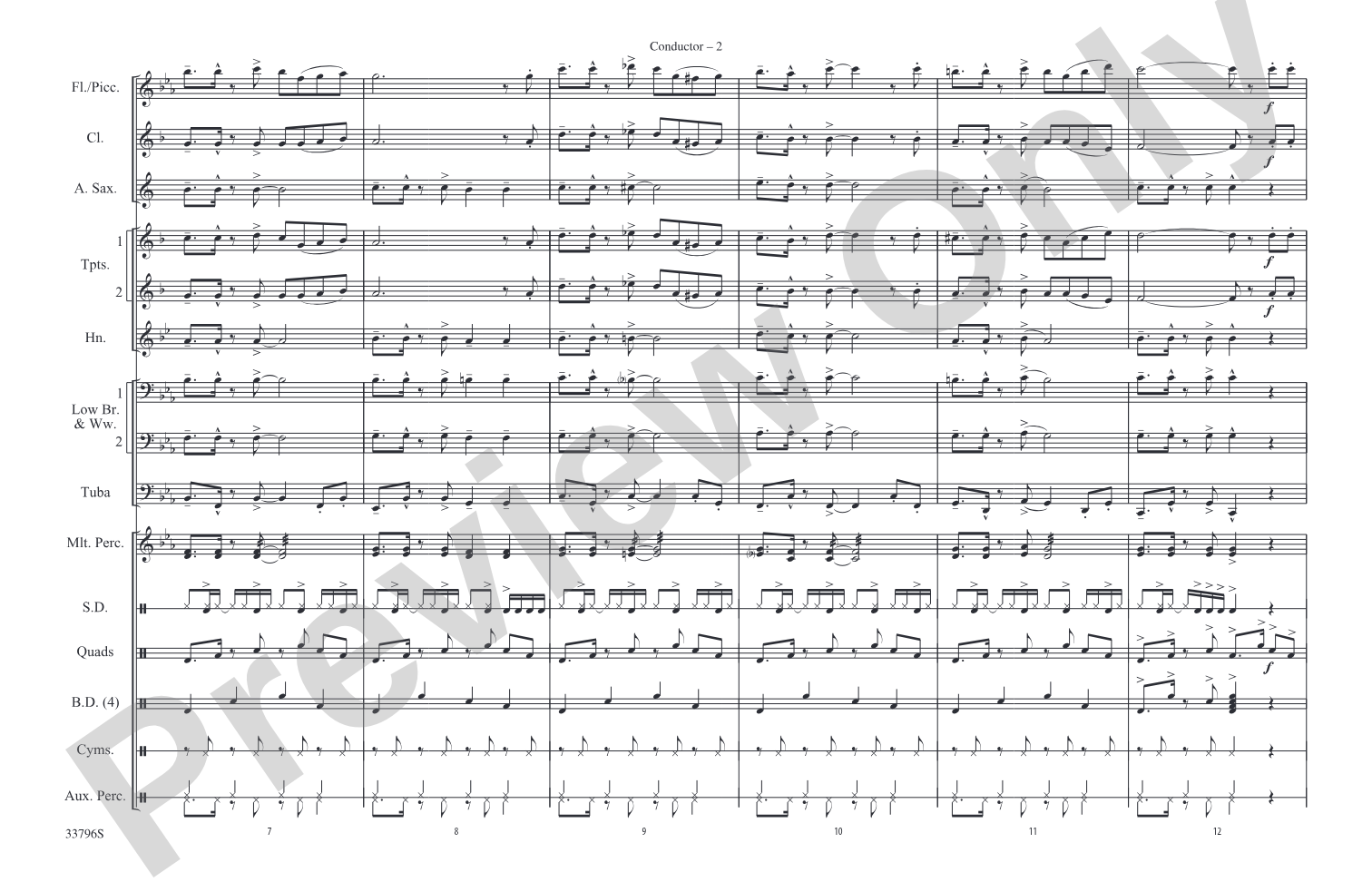 Cuban Coffee: Marching Band Conductor Score & Parts