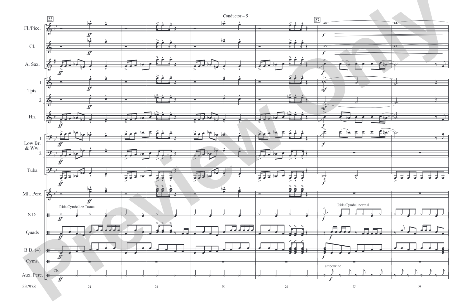 Dr. Feelgood: Marching Band Conductor Score & Parts