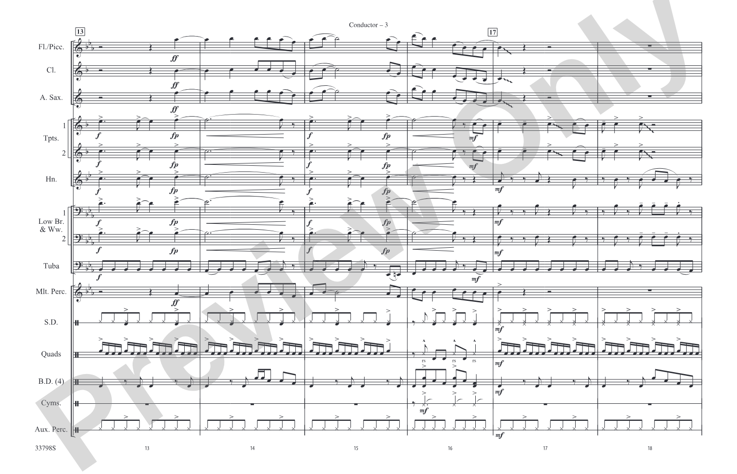 She'd Be California: Marching Band Conductor Score & Parts