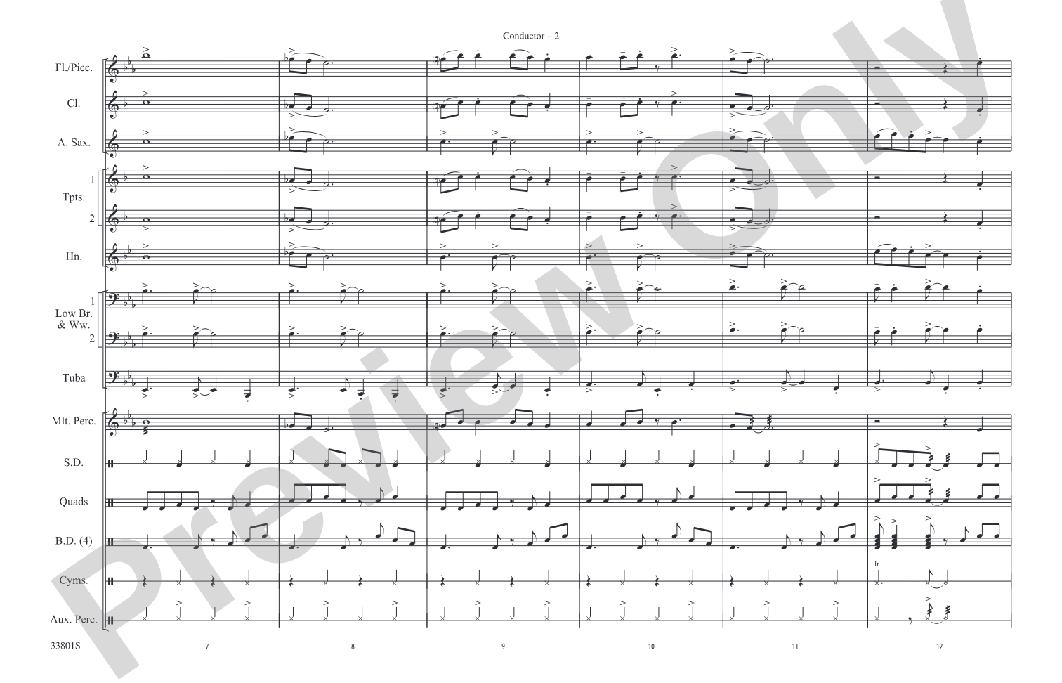 Ramblin' Man: Marching Band Conductor Score & Parts
