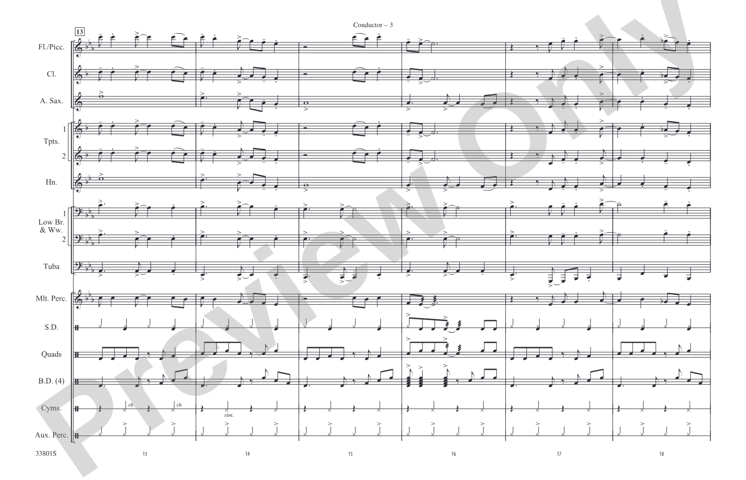Ramblin' Man: Marching Band Conductor Score & Parts