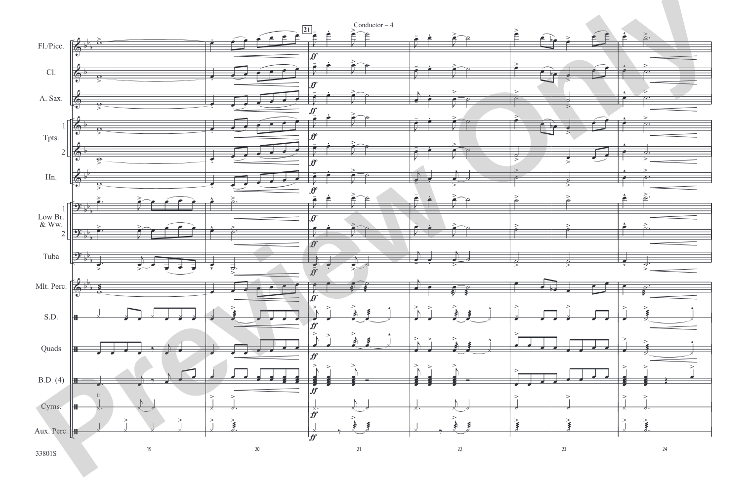 Ramblin' Man: Marching Band Conductor Score & Parts
