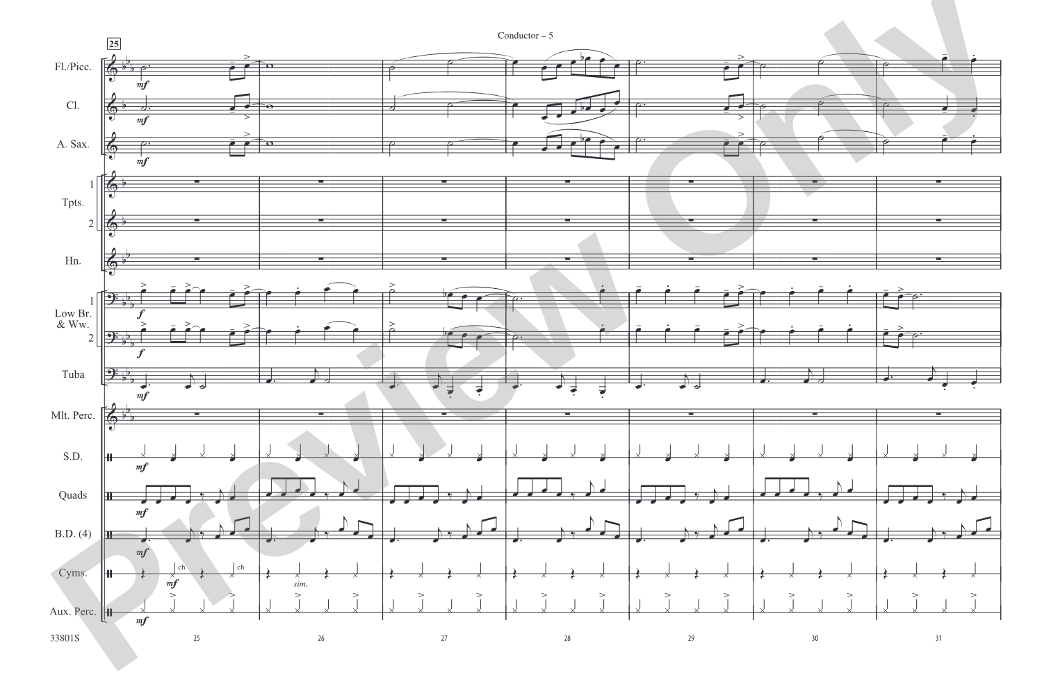 Ramblin' Man: Marching Band Conductor Score & Parts