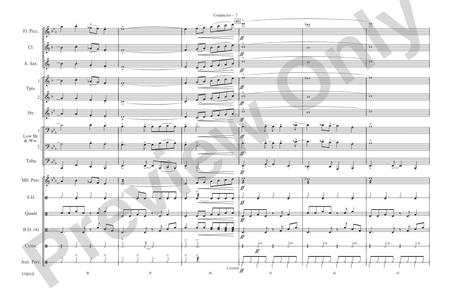Ramblin' Man: Marching Band Conductor Score & Parts