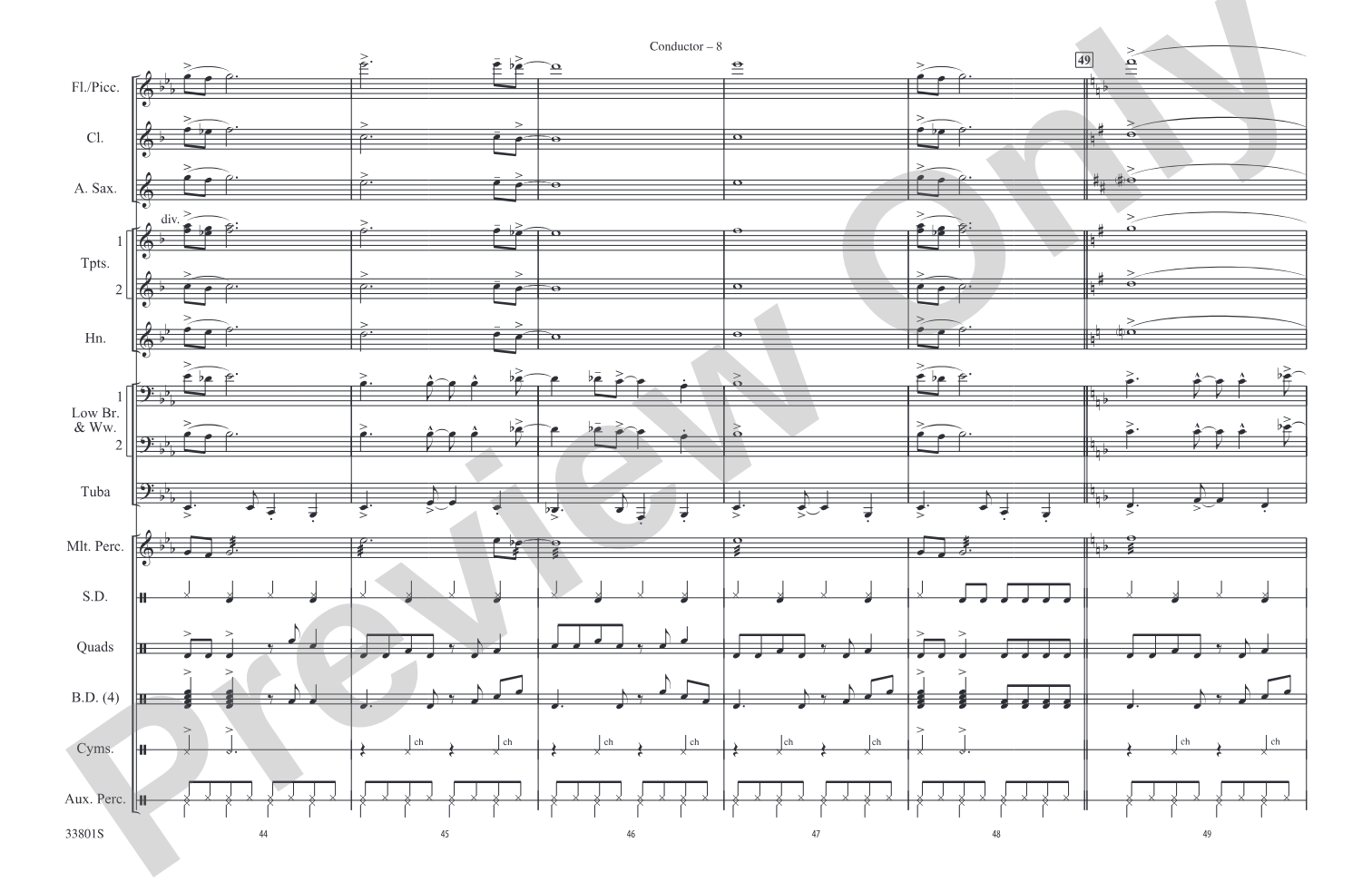 Ramblin' Man: Marching Band Conductor Score & Parts