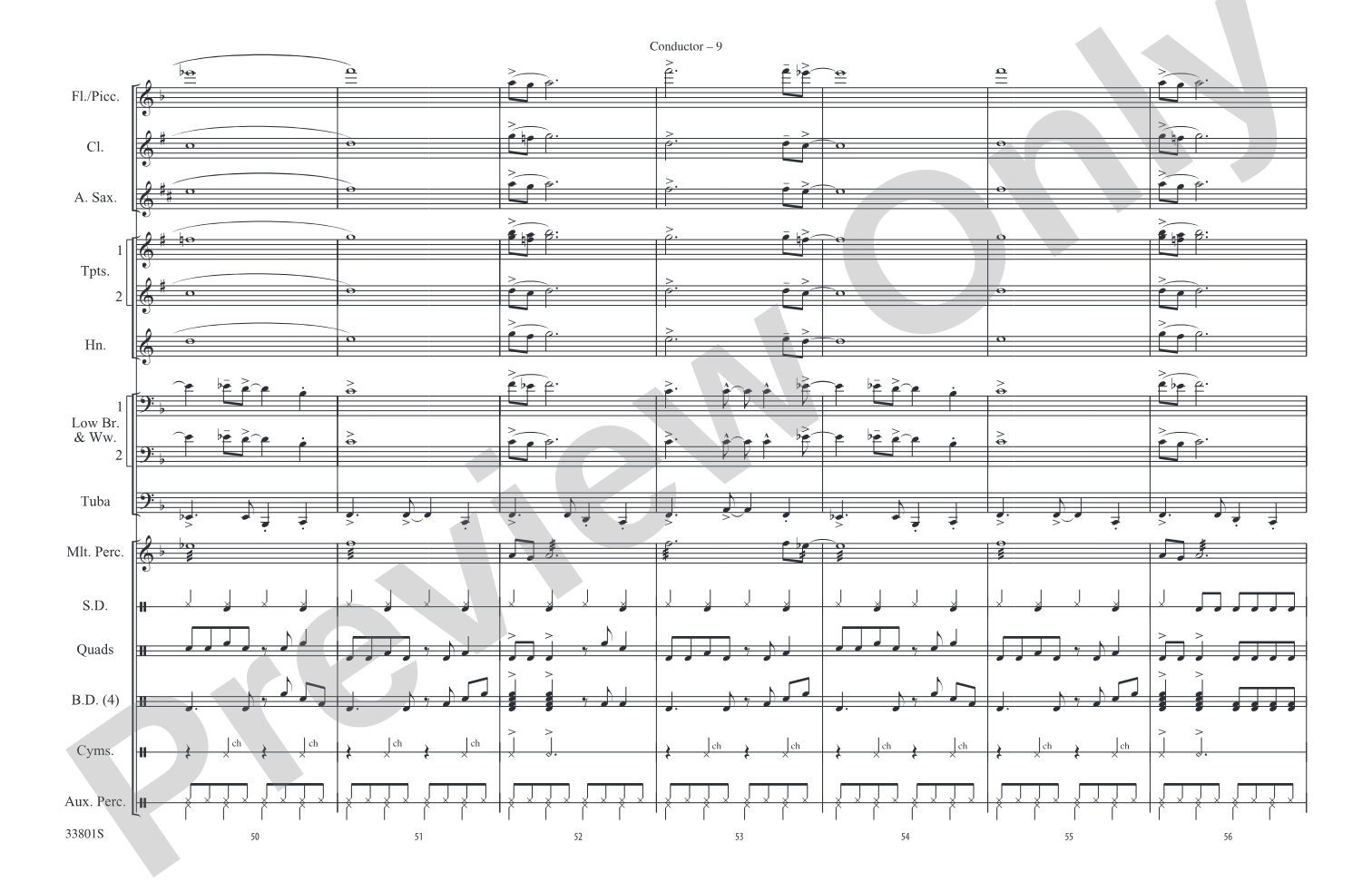 Ramblin' Man: Marching Band Conductor Score & Parts