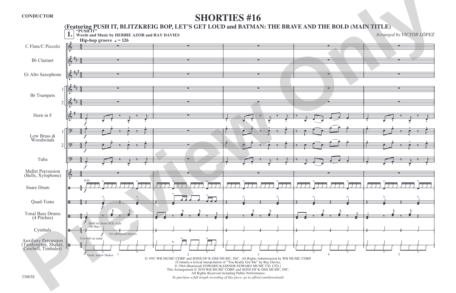 Shorties #16: Marching Band Conductor Score & Parts