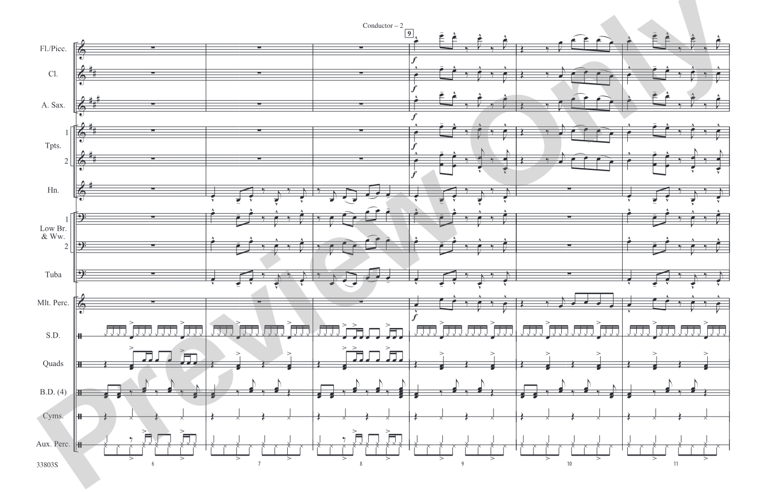 Shorties #16: Marching Band Conductor Score & Parts