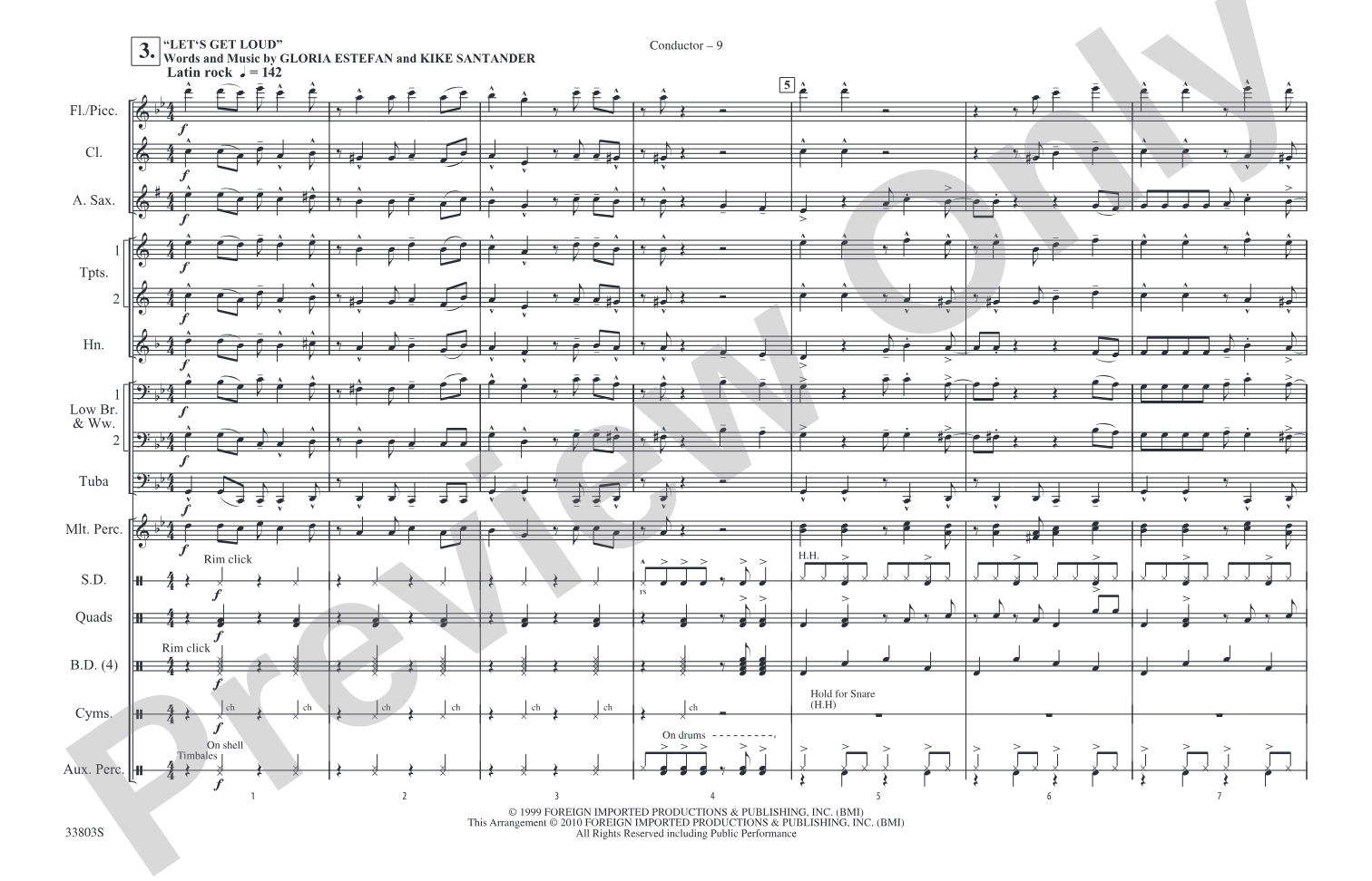 Shorties #16: Marching Band Conductor Score & Parts