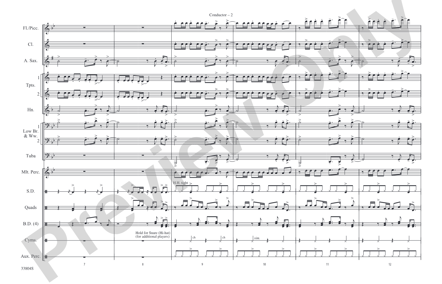Party in the U.S.A.: Marching Band Conductor Score & Parts