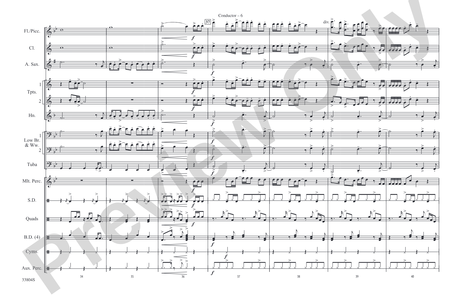 Party in the U.S.A.: Marching Band Conductor Score & Parts