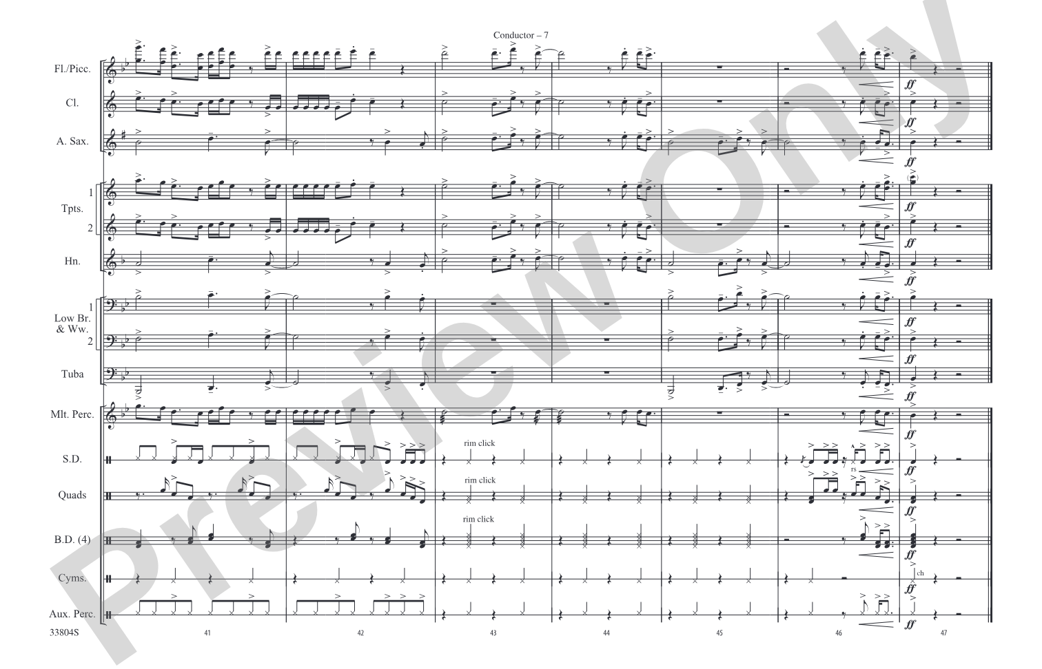 Party in the U.S.A.: Marching Band Conductor Score & Parts