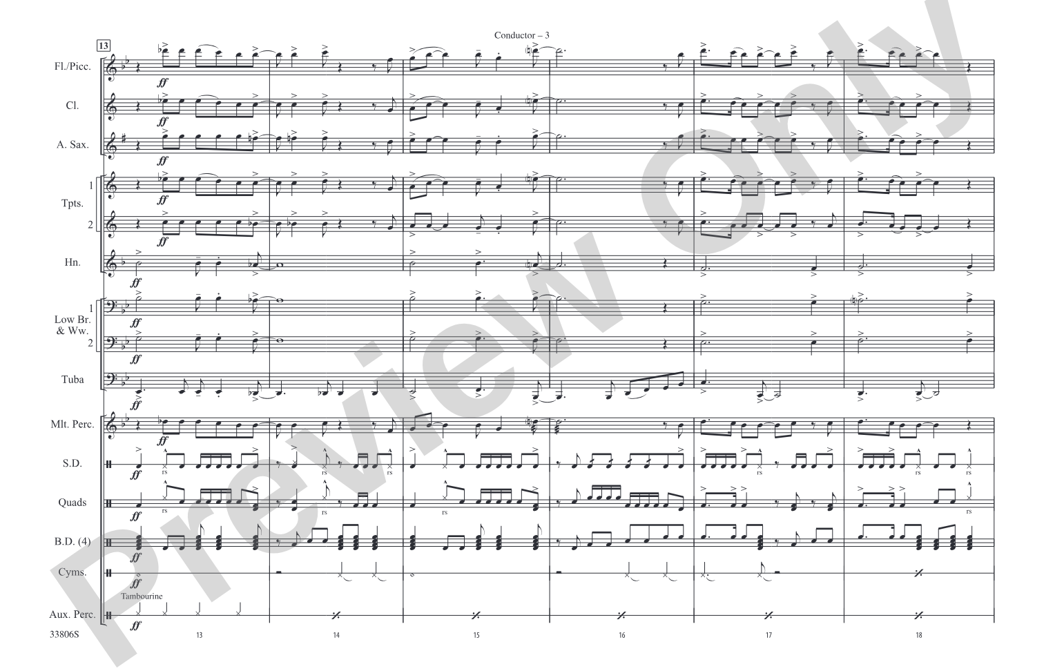 Hip to Be Square: Marching Band Conductor Score & Parts