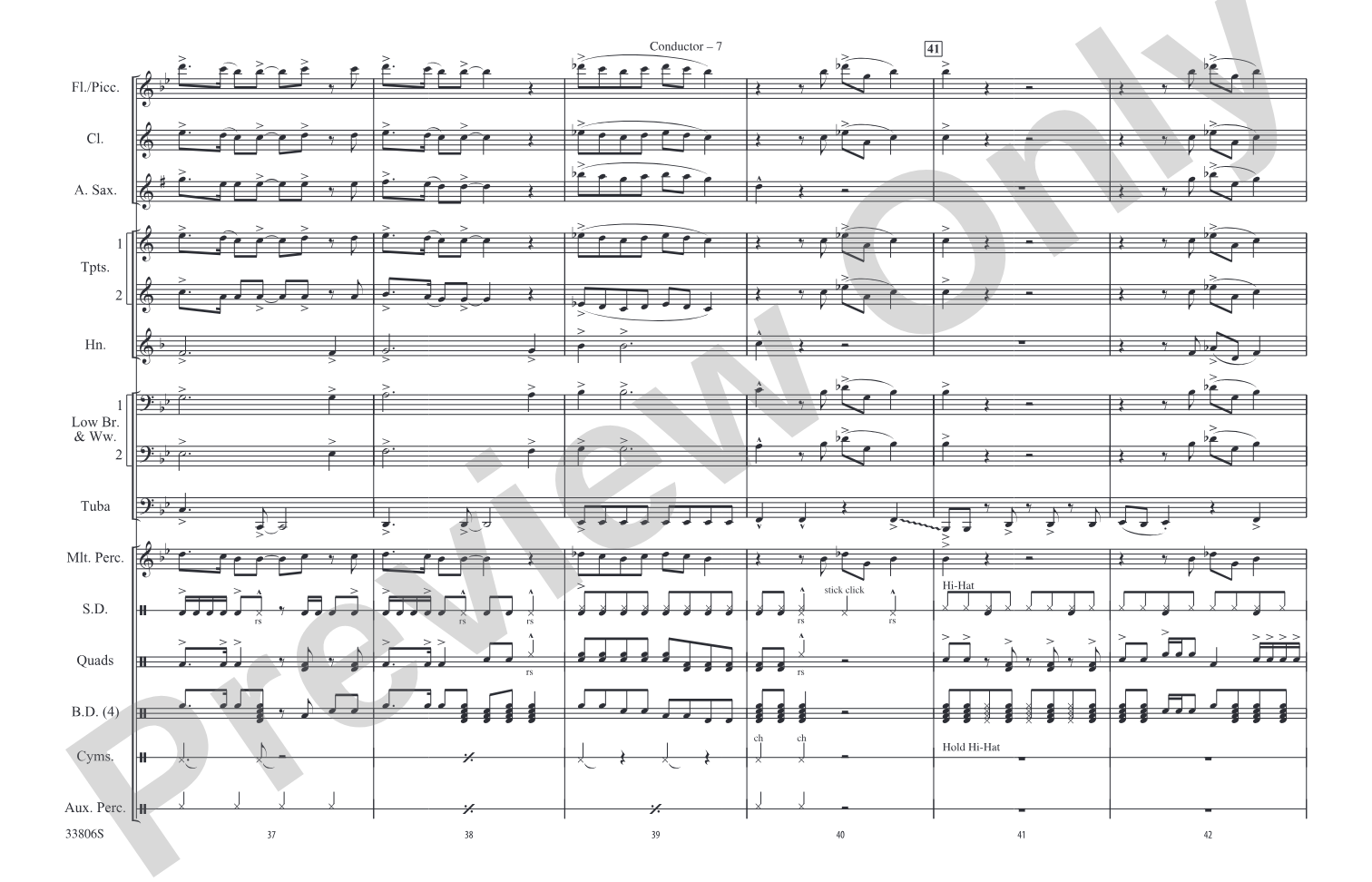 Hip to Be Square: Marching Band Conductor Score & Parts