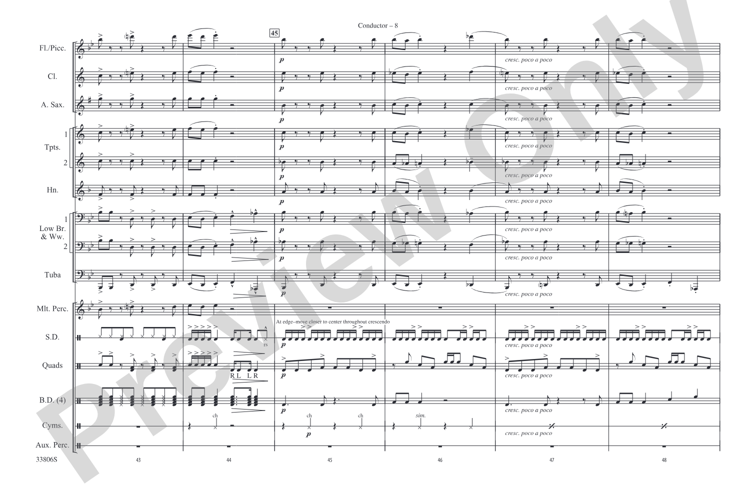 Hip to Be Square: Marching Band Conductor Score & Parts