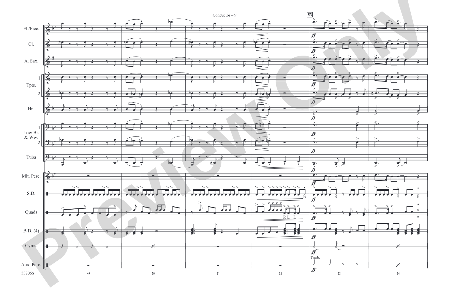 Hip to Be Square: Marching Band Conductor Score & Parts