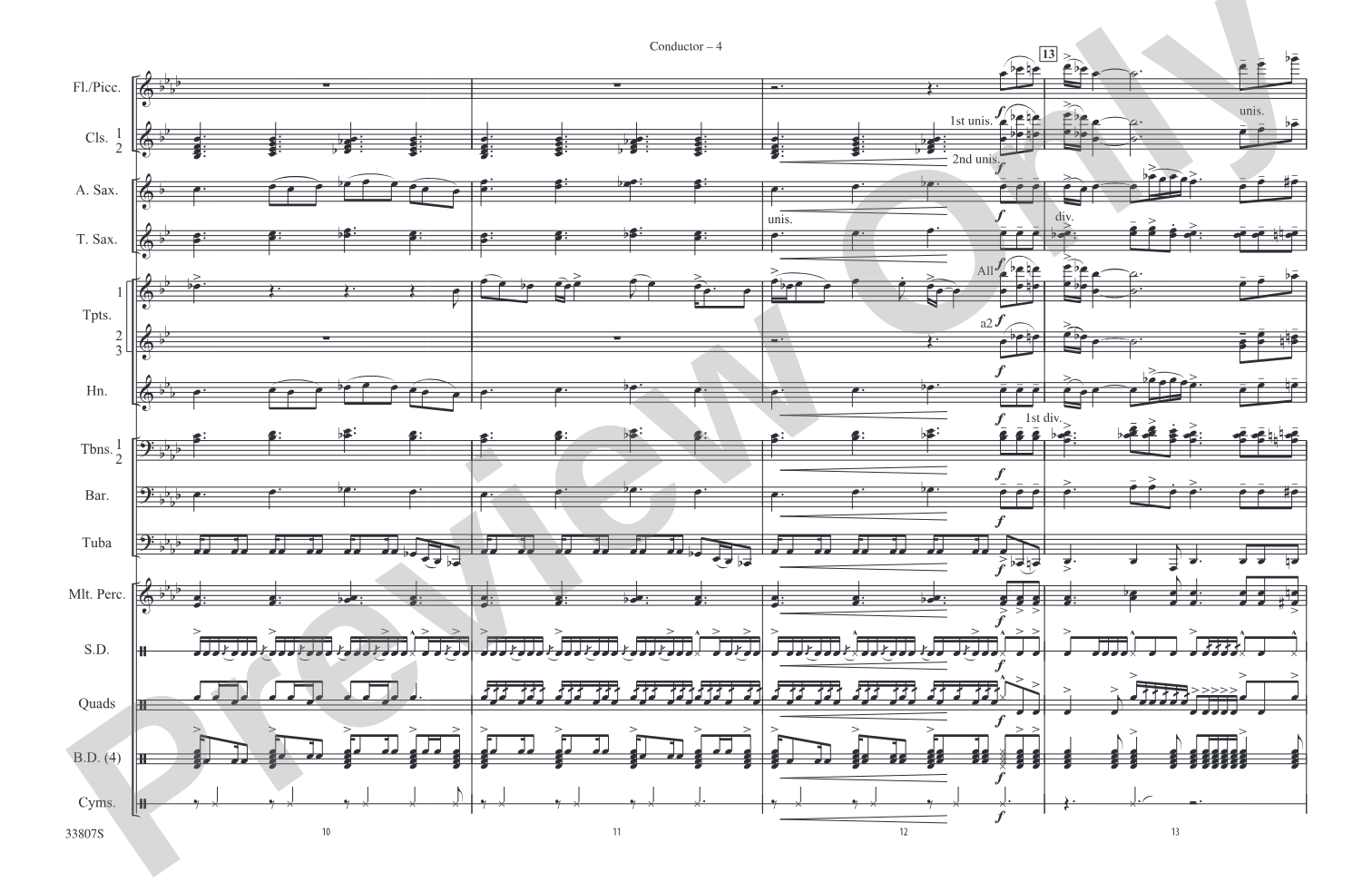 Whipping Post: Marching Band Conductor Score & Parts