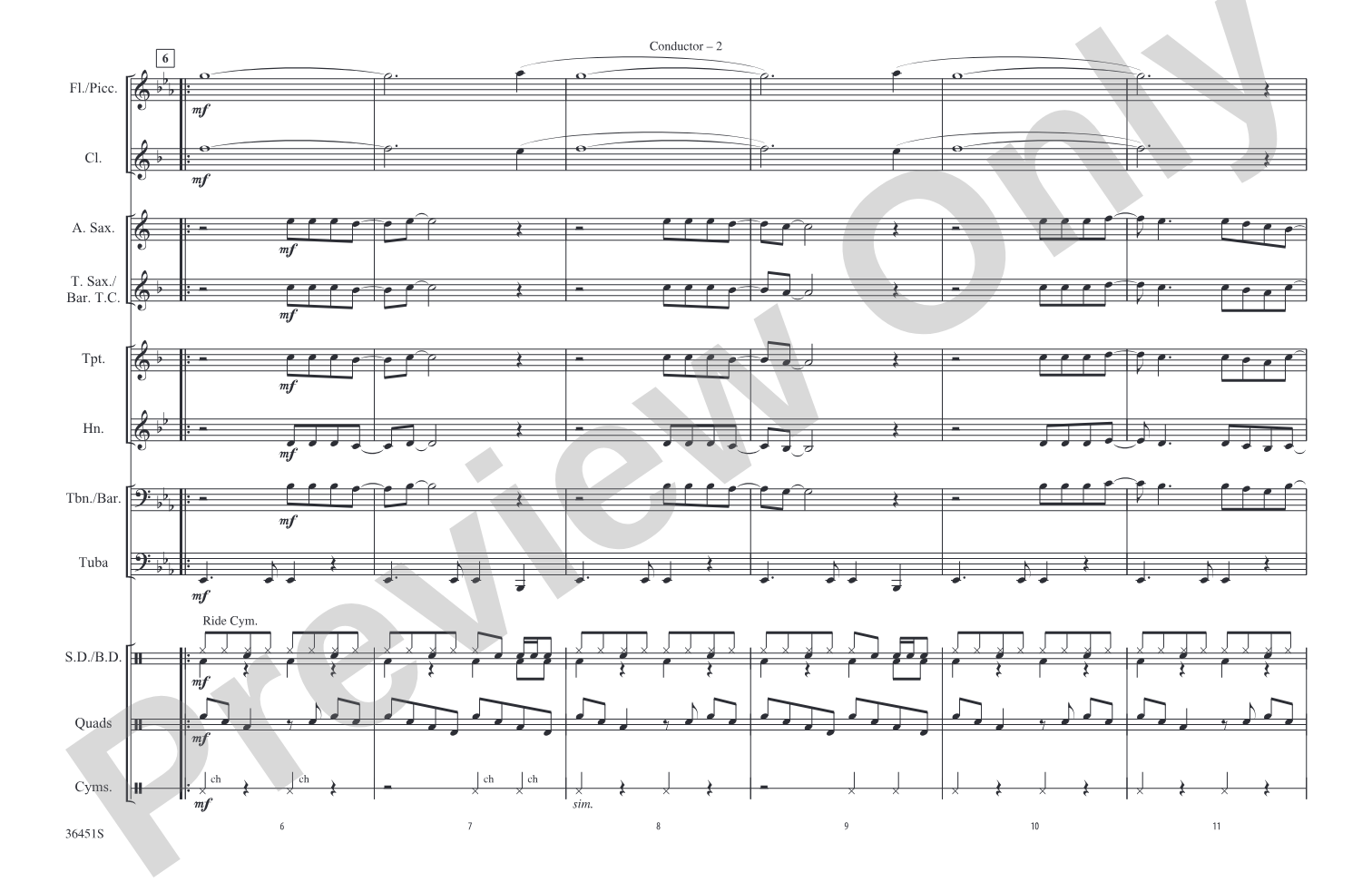 Margaritaville: Marching Band Conductor Score & Parts