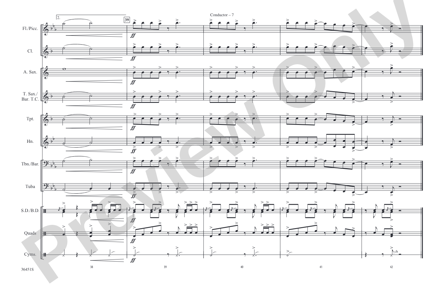 Margaritaville: Marching Band Conductor Score & Parts