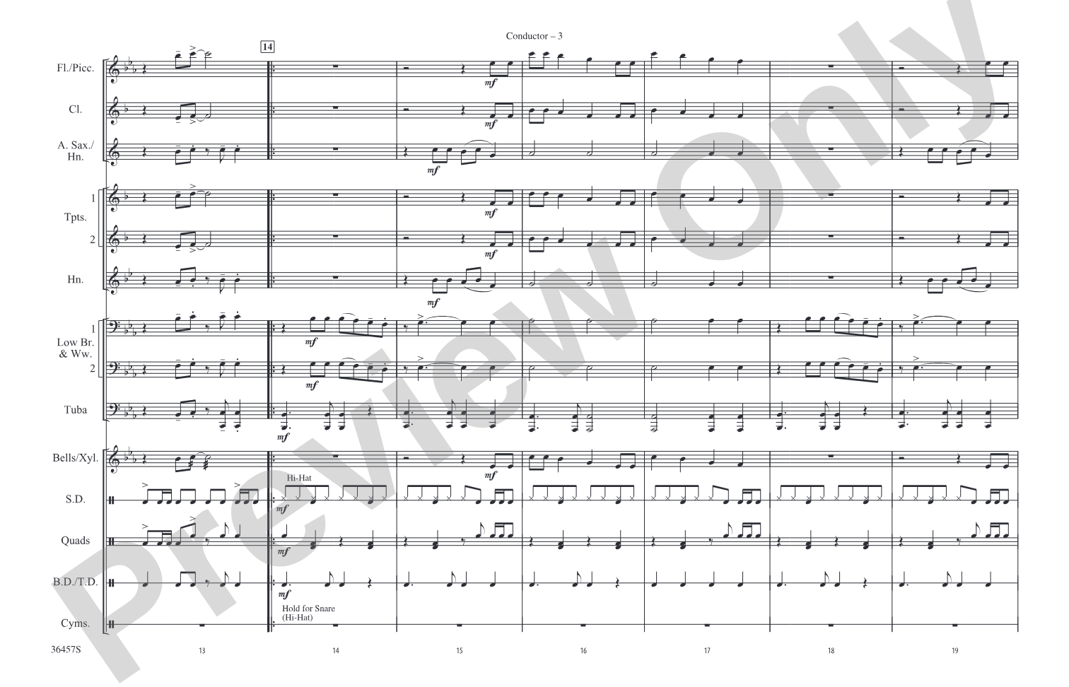 California Gurls: Marching Band Conductor Score & Parts