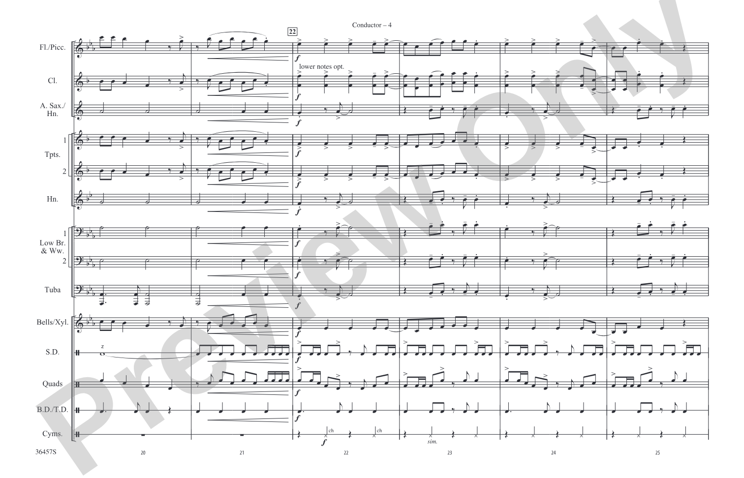 California Gurls: Marching Band Conductor Score & Parts