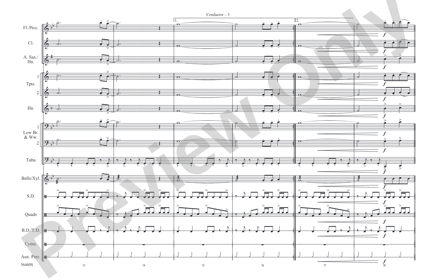 Separate Ways (Worlds Apart): Marching Band Conductor Score & Parts