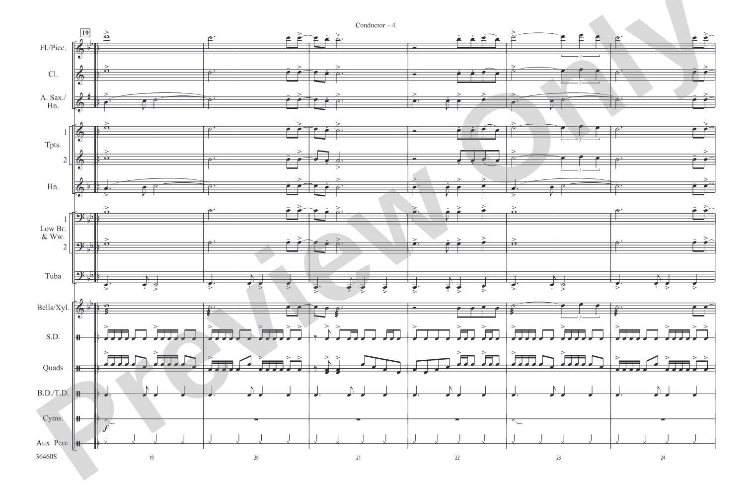 Separate Ways (Worlds Apart): Marching Band Conductor Score & Parts