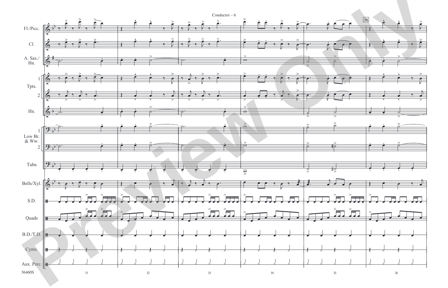Separate Ways (Worlds Apart): Marching Band Conductor Score & Parts