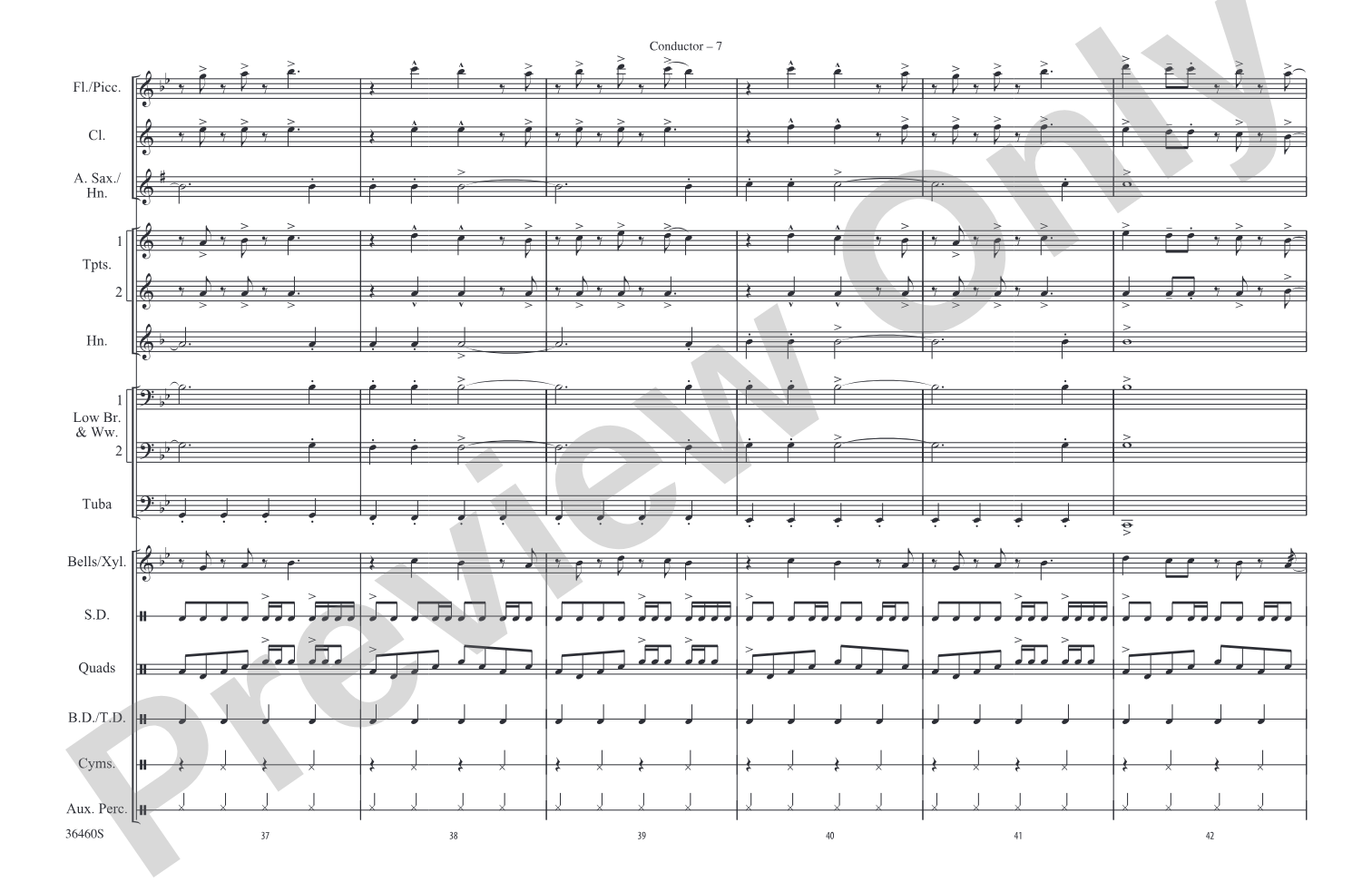 Separate Ways (Worlds Apart): Marching Band Conductor Score & Parts