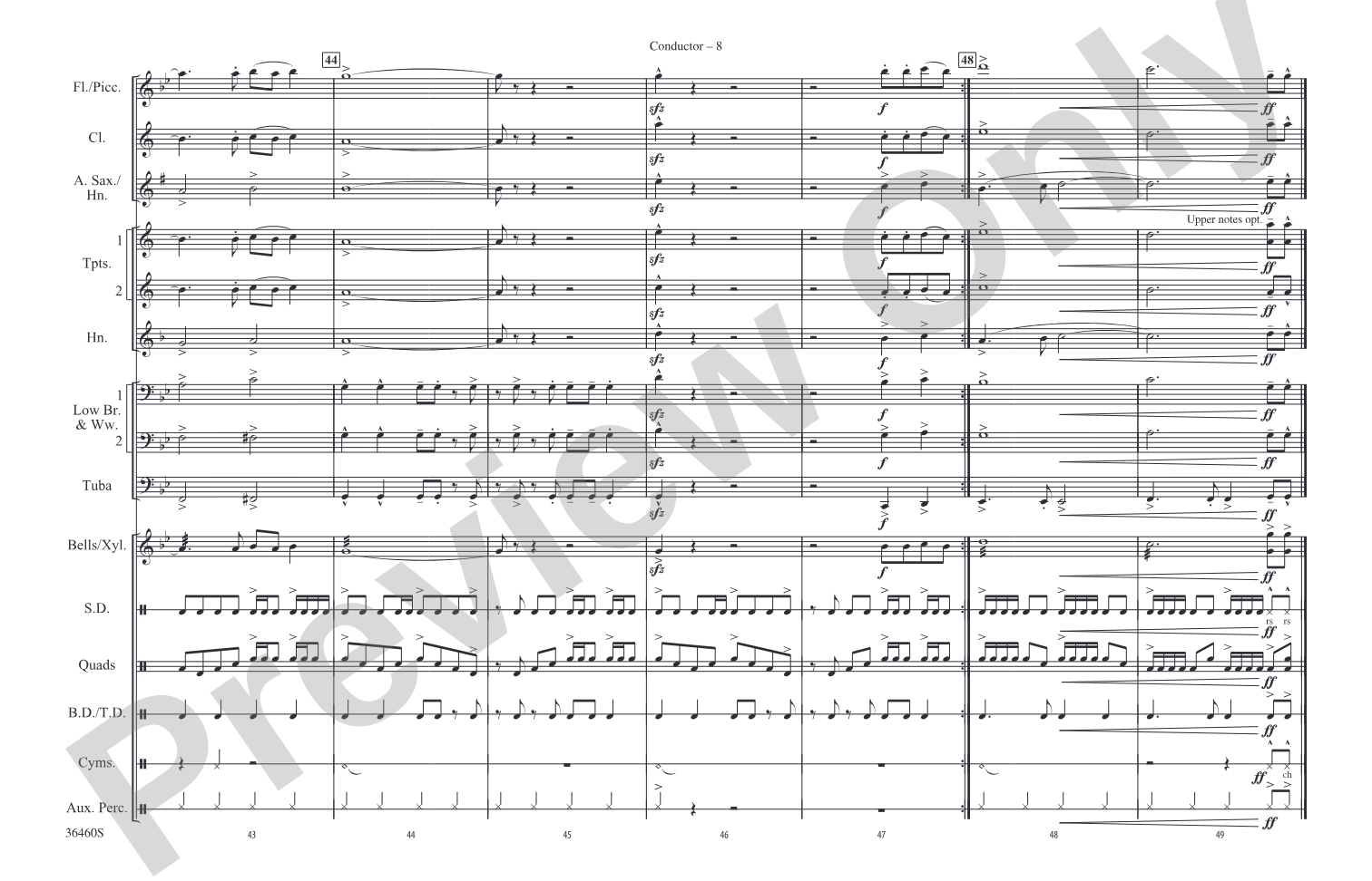 Separate Ways (Worlds Apart): Marching Band Conductor Score & Parts