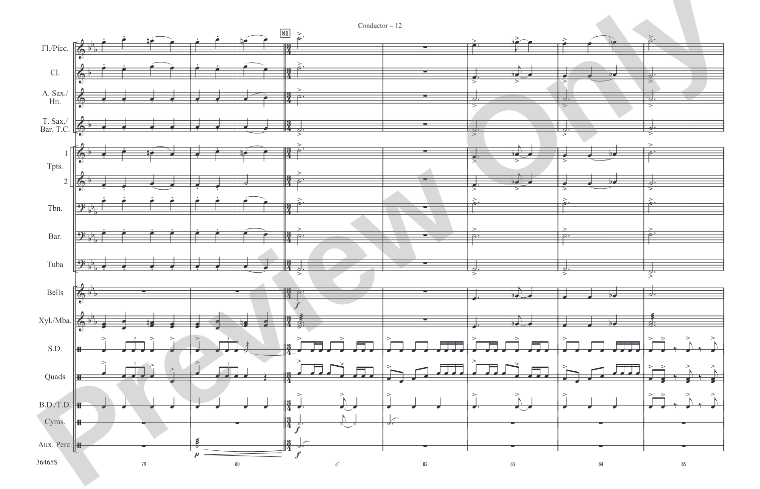 World of Warcraft, Part I: Marching Band Conductor Score & Parts
