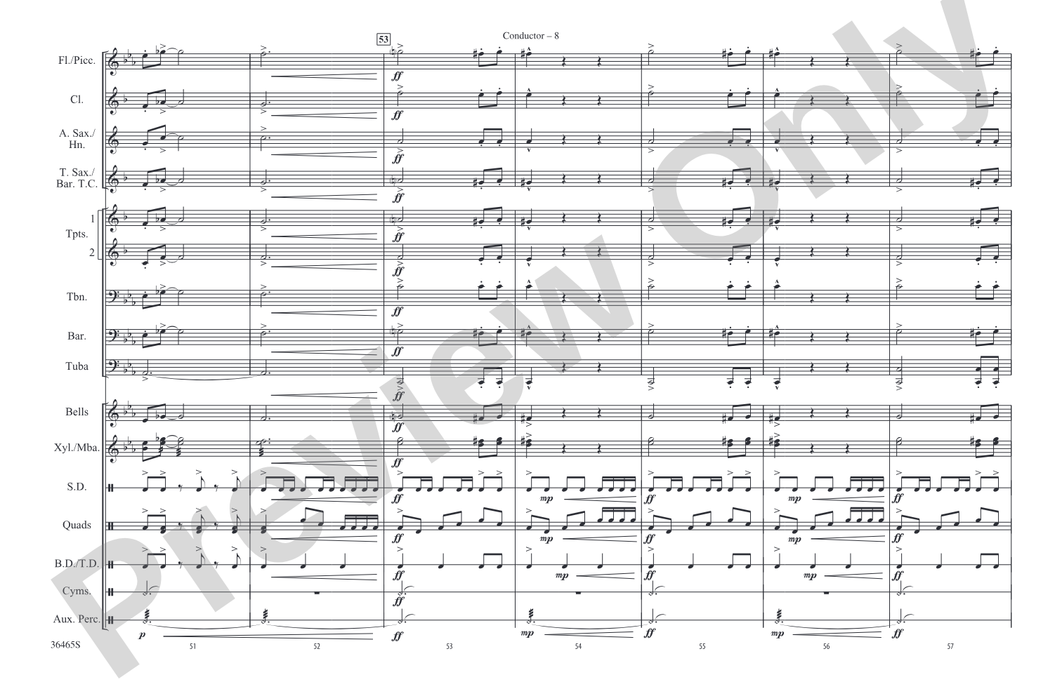 World of Warcraft, Part I: Marching Band Conductor Score & Parts