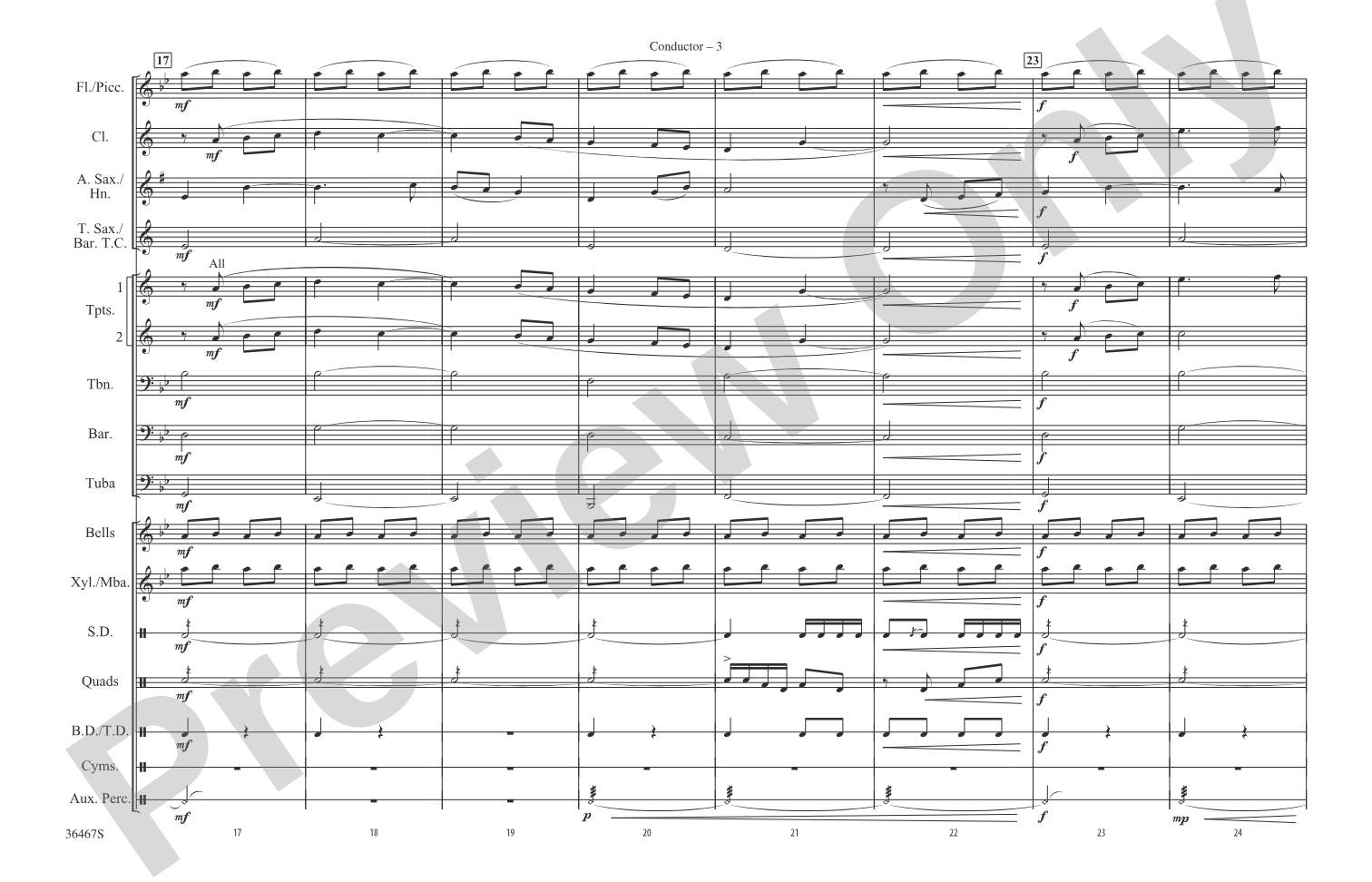 World of Warcraft, Part III: Marching Band Conductor Score & Parts