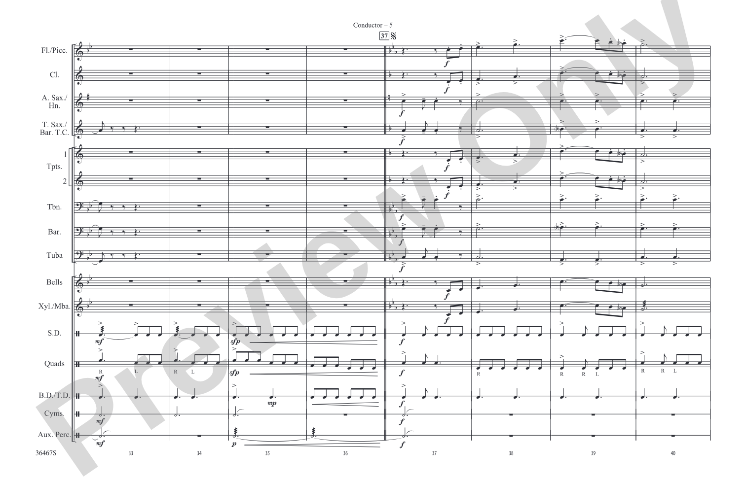 World of Warcraft, Part III: Marching Band Conductor Score & Parts