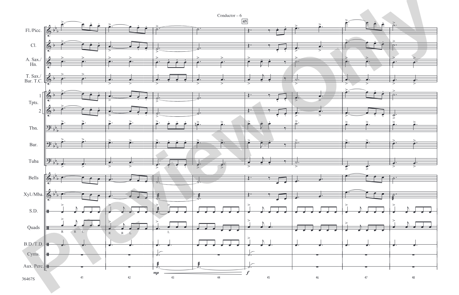 World of Warcraft, Part III: Marching Band Conductor Score & Parts