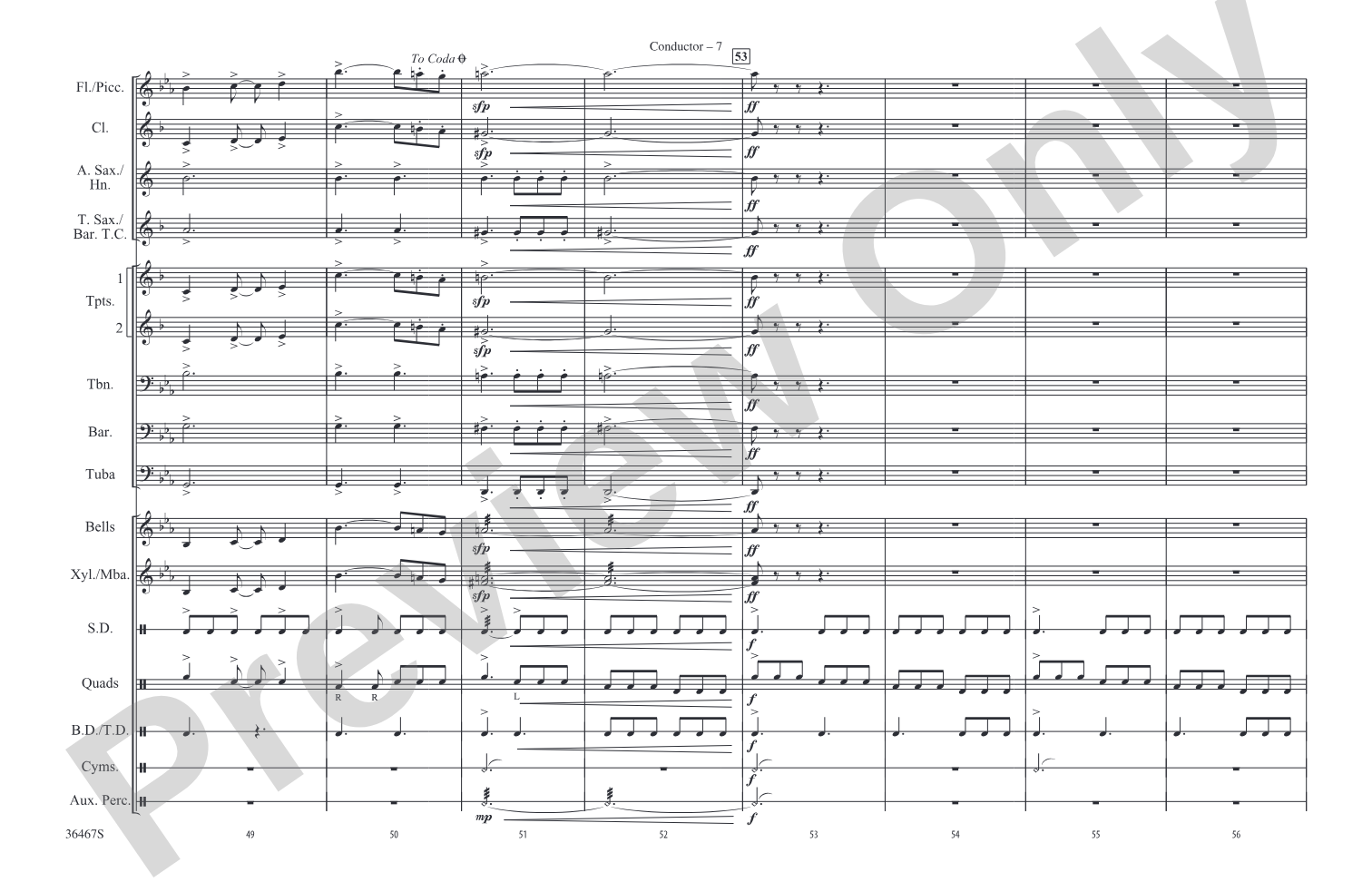 World of Warcraft, Part III: Marching Band Conductor Score & Parts