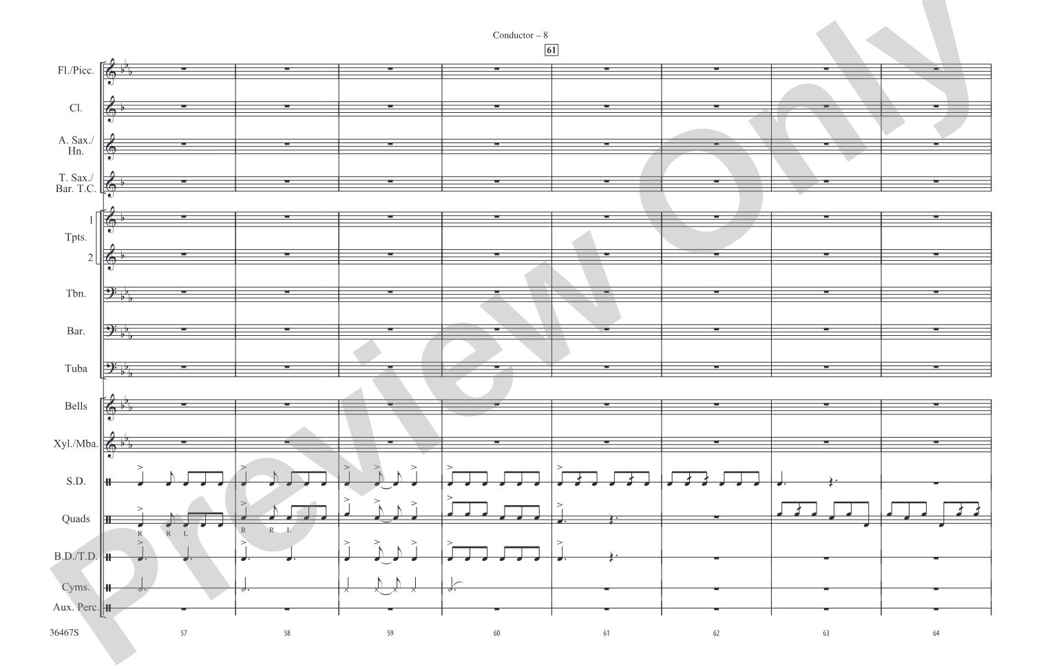 World of Warcraft, Part III: Marching Band Conductor Score & Parts