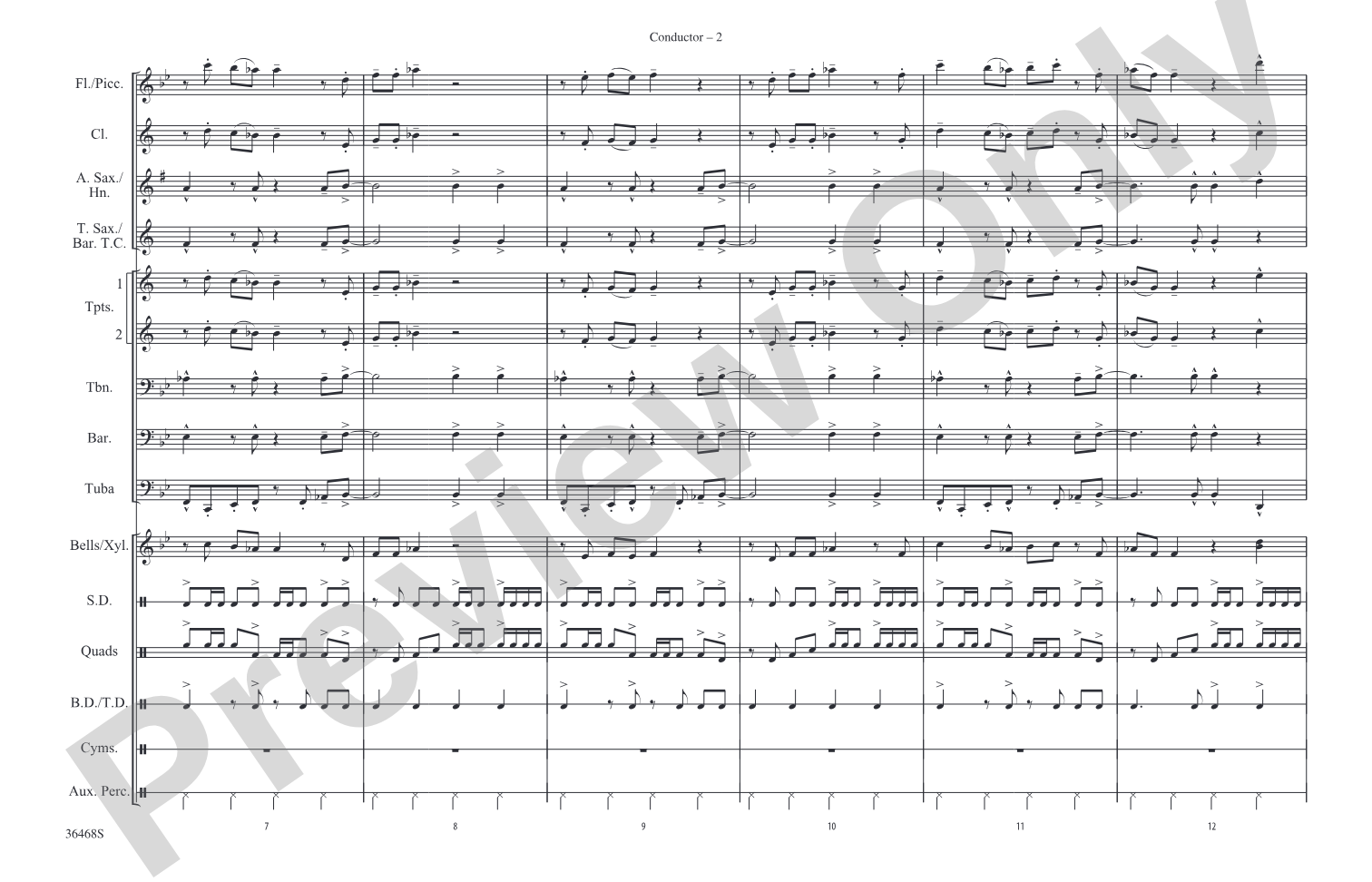 The Power of Love: Marching Band Conductor Score & Parts
