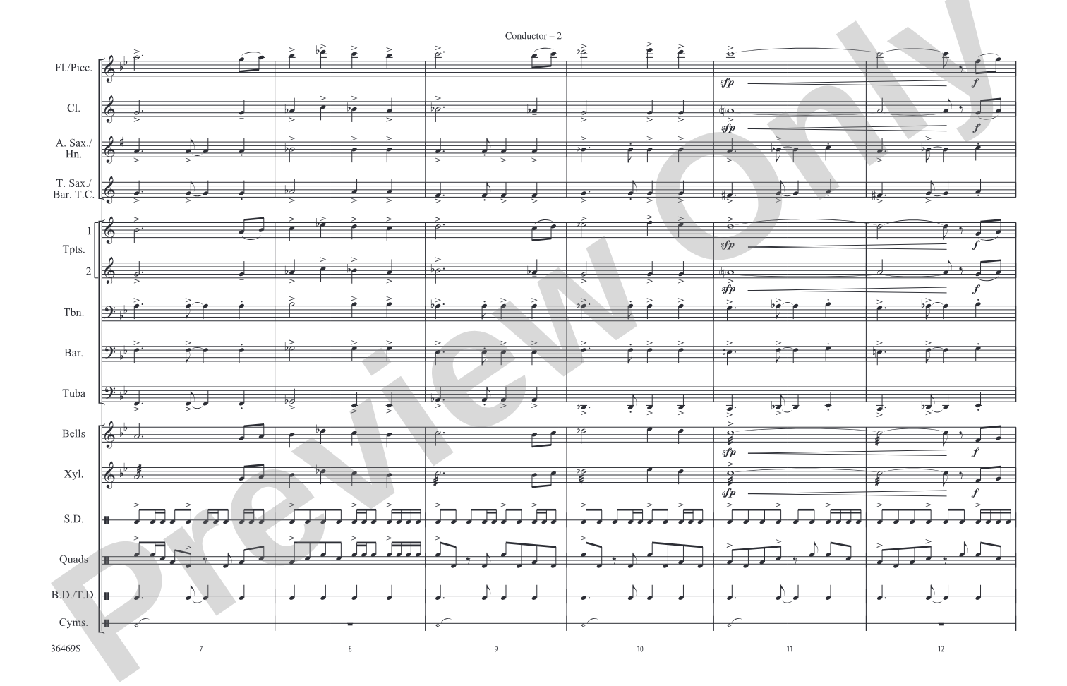 El Conquistador: Marching Band Conductor Score & Parts