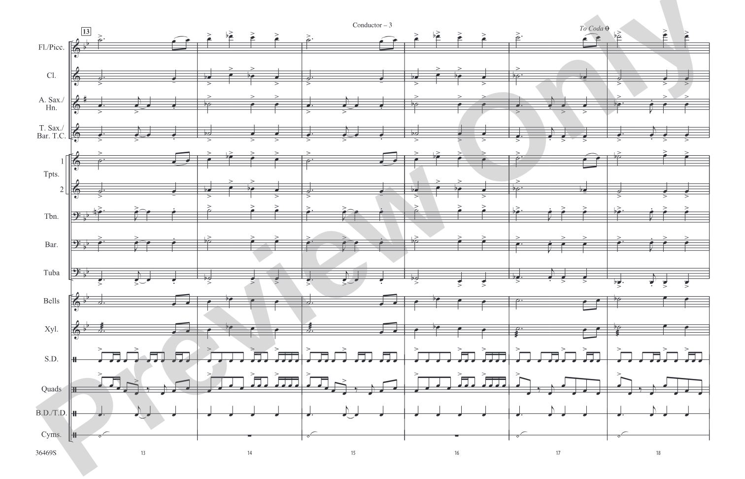 El Conquistador: Marching Band Conductor Score & Parts