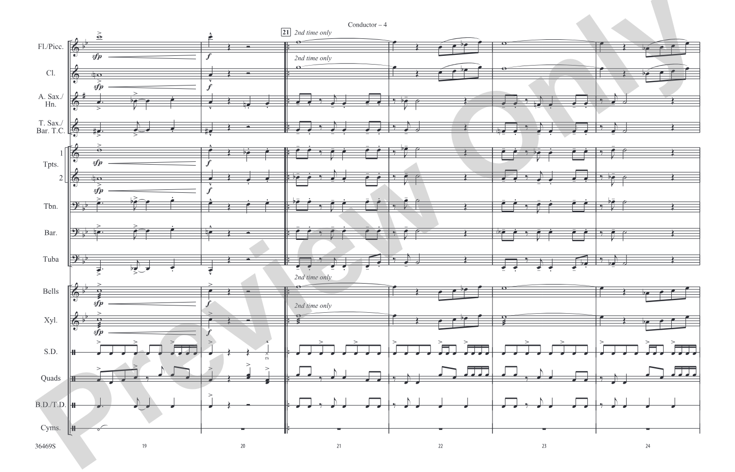 El Conquistador: Marching Band Conductor Score & Parts