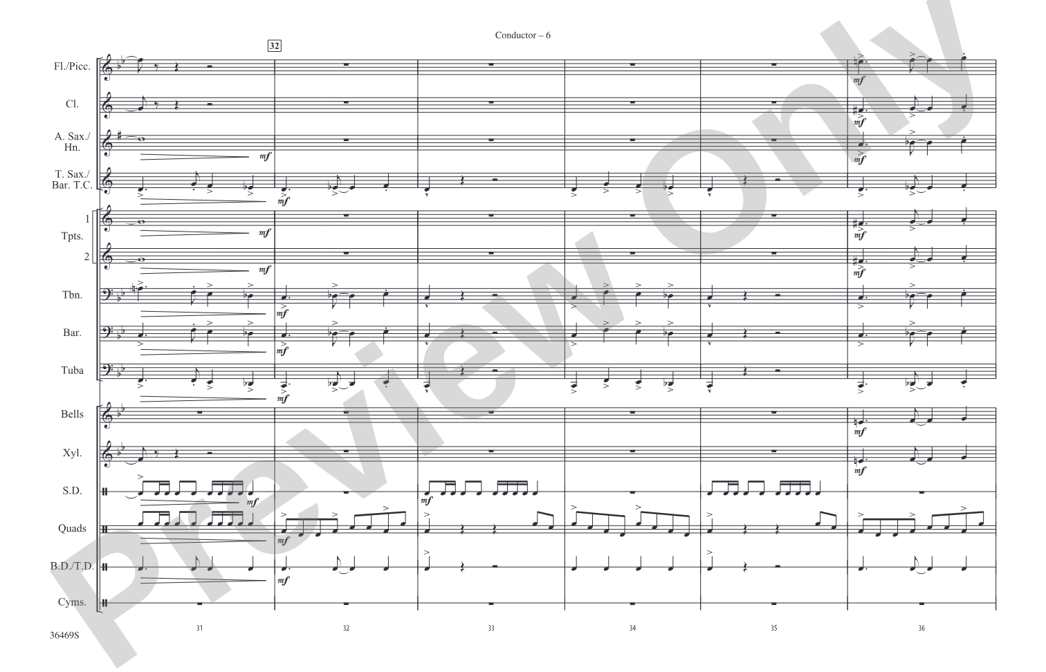 El Conquistador: Marching Band Conductor Score & Parts