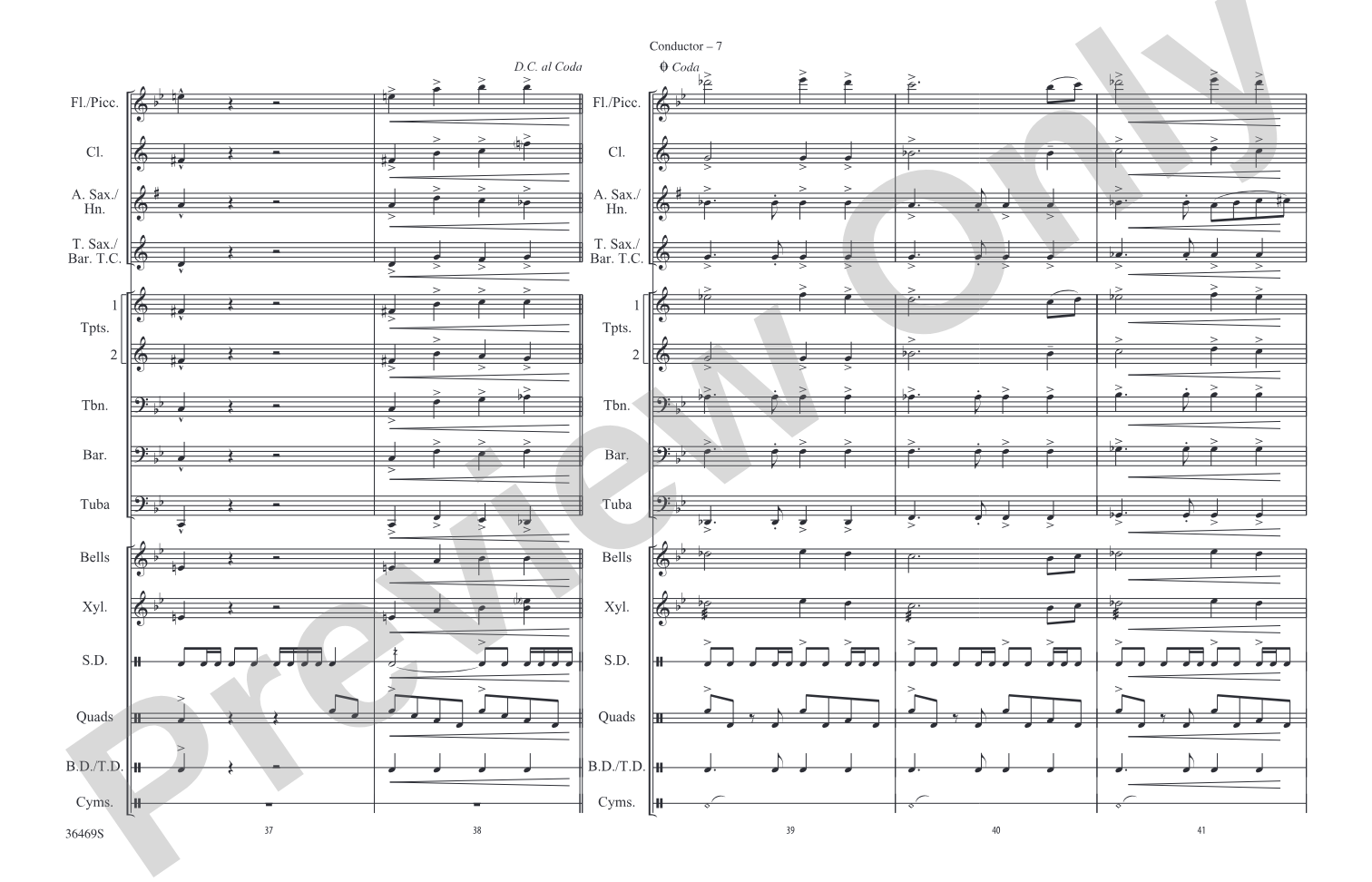 El Conquistador: Marching Band Conductor Score & Parts