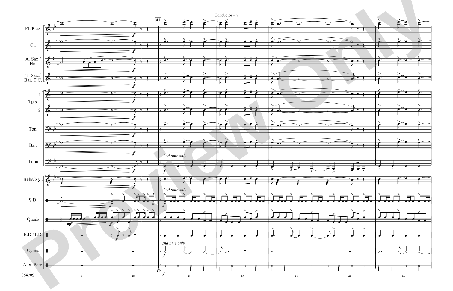 Shout It Out Loud: Marching Band Conductor Score & Parts