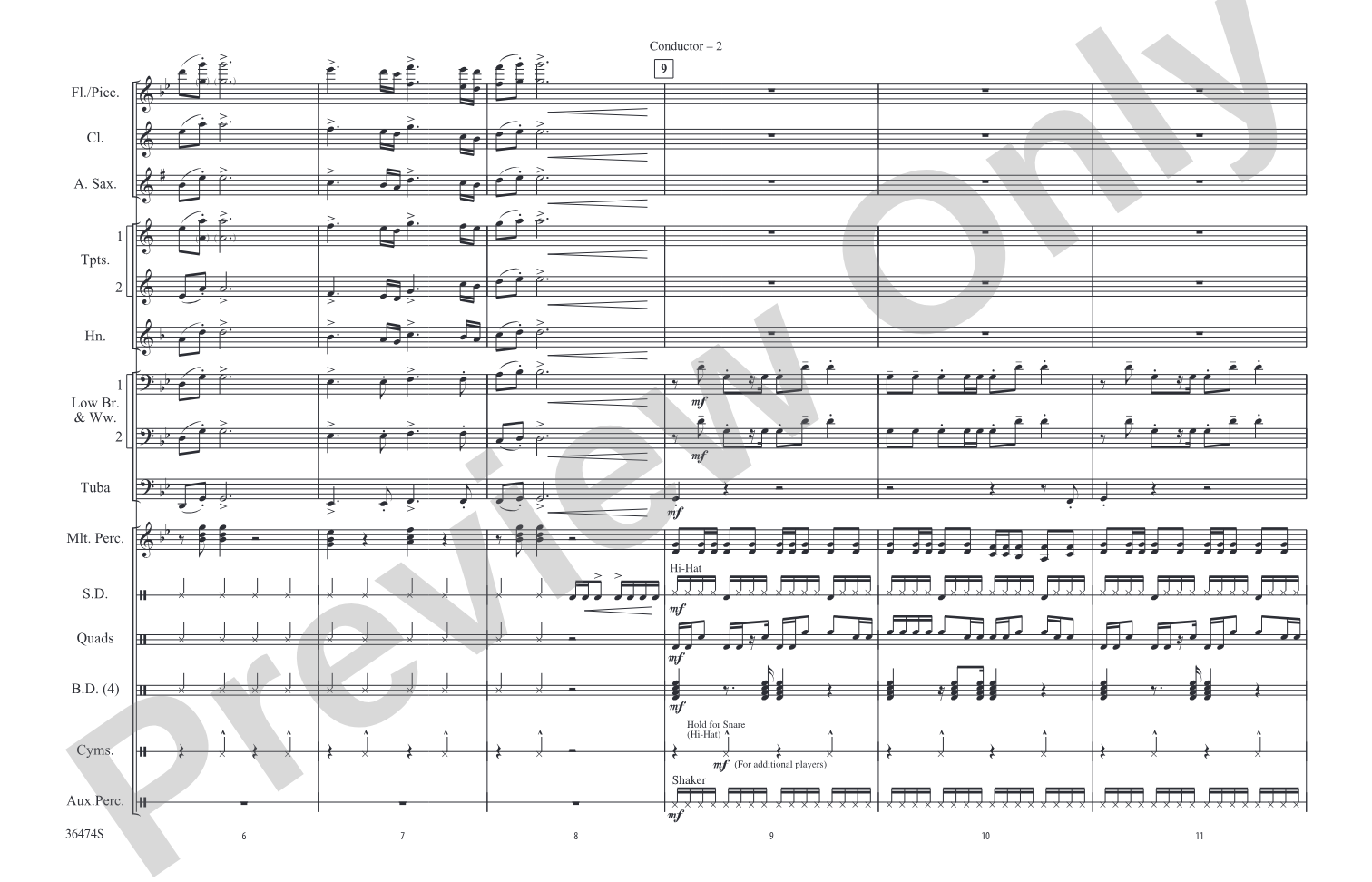 Winner: Marching Band Conductor Score & Parts